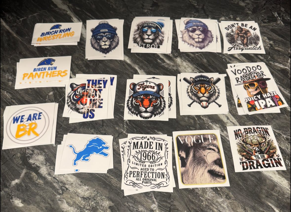 Custom vinyl sticker pack - assorted designs